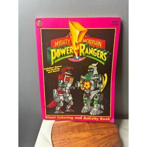 1994 Mighty Morphin Power Rangers Giant Coloring Activity Book